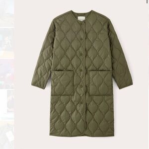 Everlane Long Quilted Liner Coat S